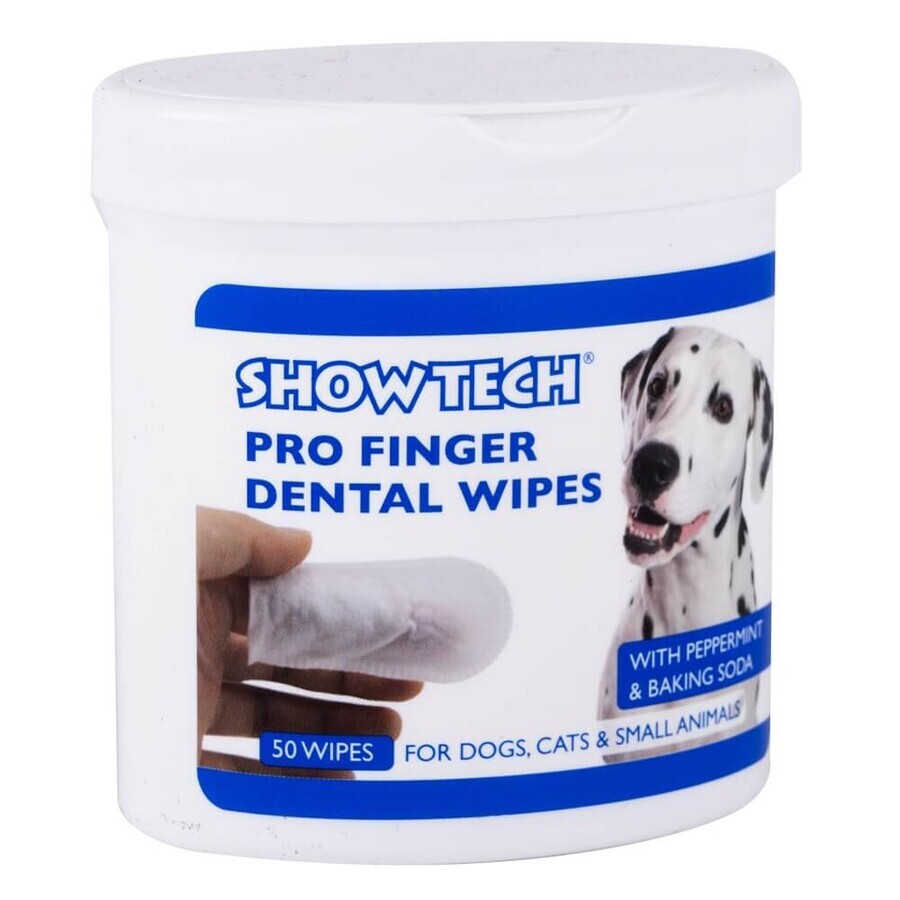 Pro Finger Tooth Hygiene Wipes, 50 pieces, Show Tech+
