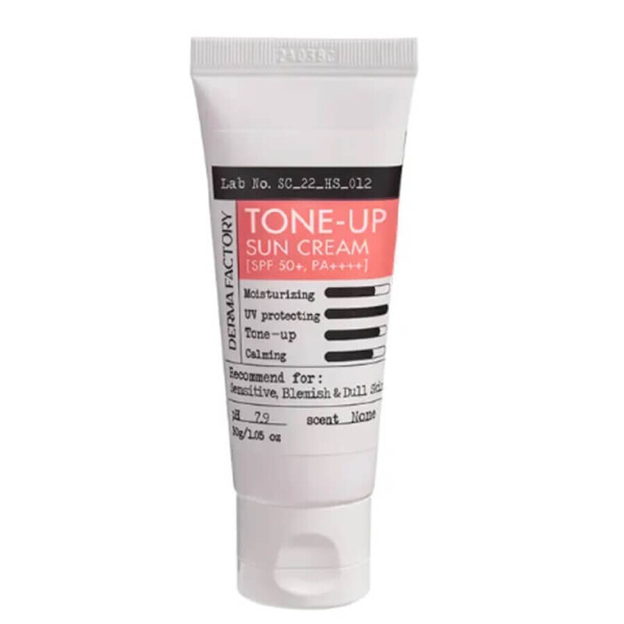 Tone-up pigmentierte Gesichtscreme mit SPF 50, 50 g, Derma Factory