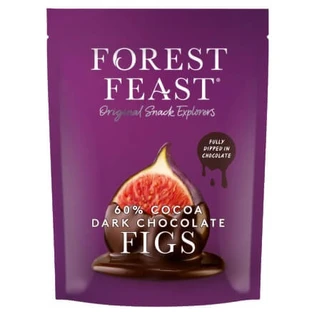 Higos envueltos en chocolate negro belga, 140 g, Forest Feast