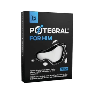 Suplemento de potencia Potegral For Him, 15 cápsulas, Green Splid