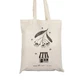Bolsa reutilizable 100% algodón, estampado blanco y negro, 1 unidad, Farmacia Tei x Madalina Andronic