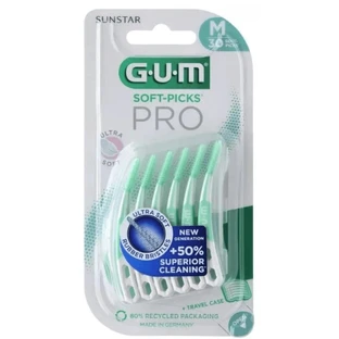 Cepillos interdentales GUM Ultra Soft Picks PRO, M, 30 piezas, Sunstar Gum