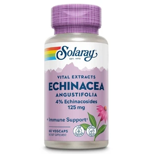 Echinacea Angustifolia 125 mg Solaray, 60 vegetarian capsules, Secom