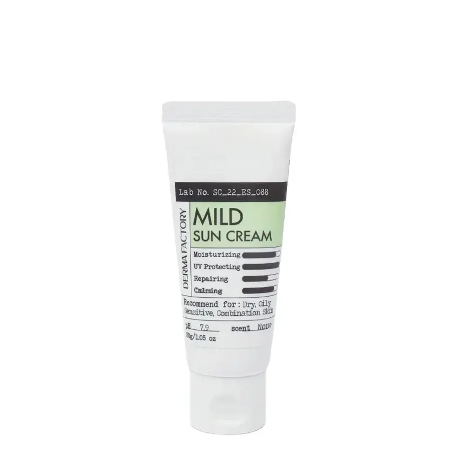 Crème solaire pour le visage SPF30 Mild Sun, 30 g, Derma Factory