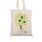 Reusable bag 100% cotton, color print, 1 piece, Farmacia Tei x Madalina Andronic