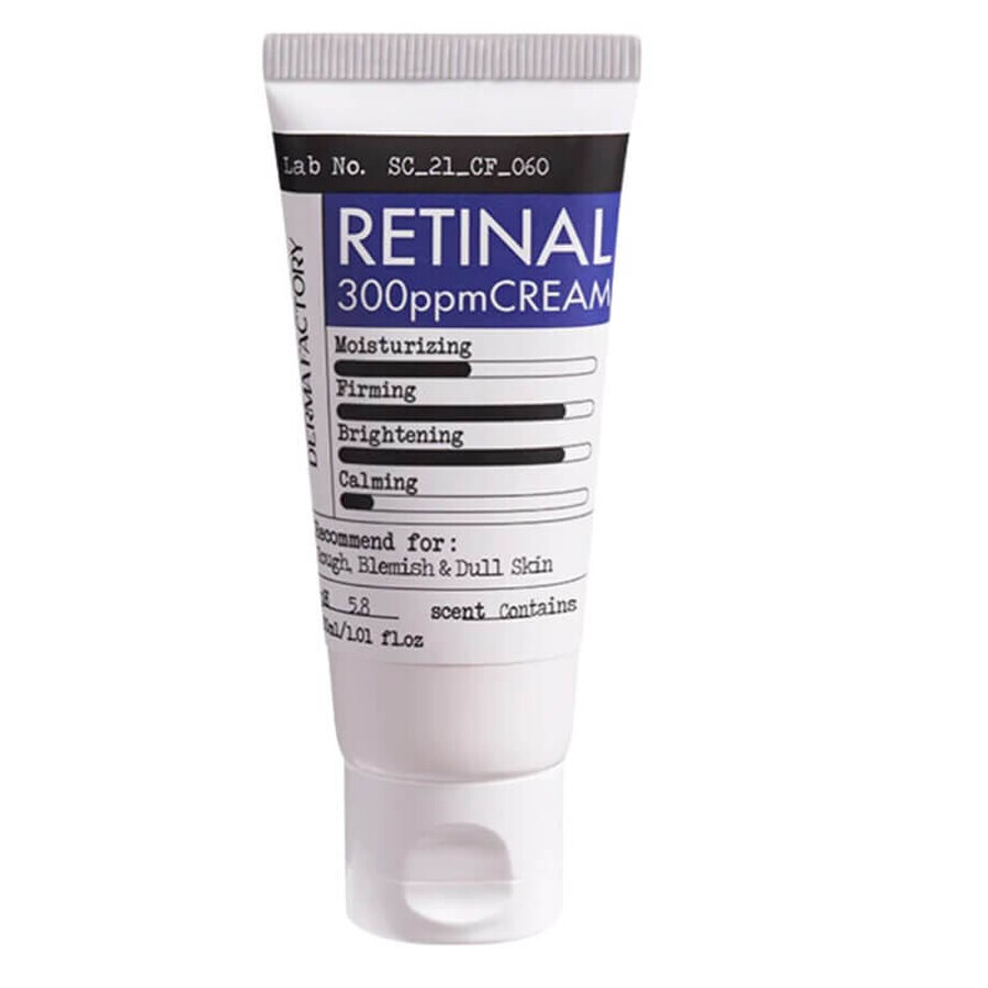 Retinal crema facial Retinal 300ppm, 30 ml, Derma Factory