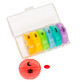 Weekly medication organizer, for travel, 2 colored boxes, Health Bazaar