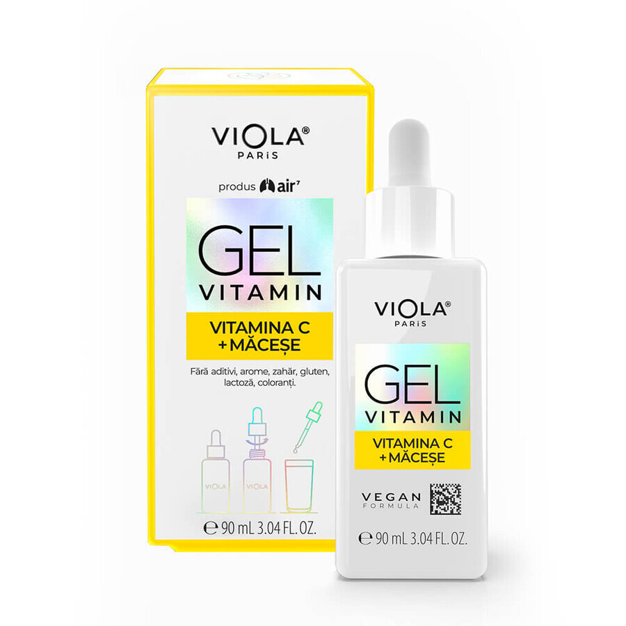 Gel cu vitamina C si macese Gel Vitamin, 90 ml, Viola
