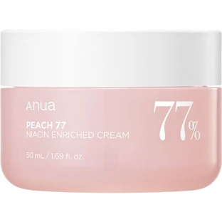 Crema facial hidratante con 77% de extracto de melocotón y niacinamida, 50 ml, Anua