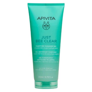 Gel nettoyant pour les peaux grasses et acnéiques Just Bee Clear, 200 ml, Apivita
