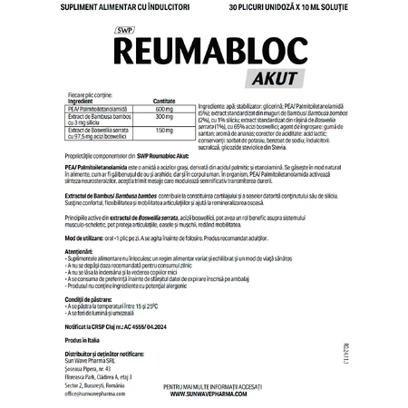 Reumabloc Akut, 30 sobres, Sun Wave Pharma