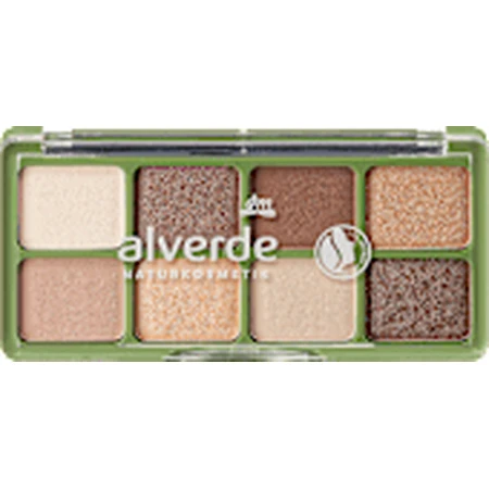 alverde NATURKOSMETIK Lidschattenpalette Nr.50 Nude Glam Nude, 1 Stück