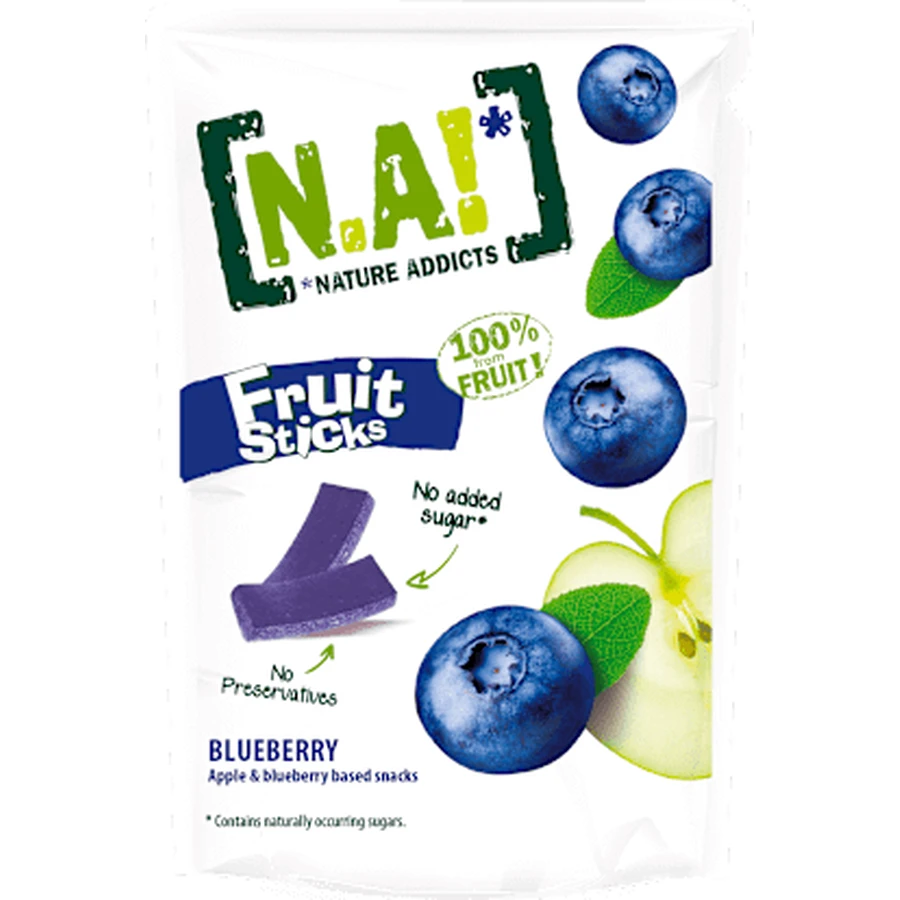 N.A! Apple and blueberry fruit snack, 35 g