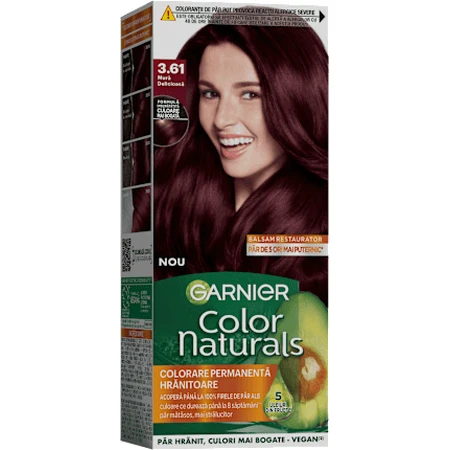 GARNIER Colour naturals Permanente haarverf 3.61 Heerlijk Heerlijk Blackberry, 1 st
