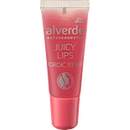 alverde NATURKOSMETIK Lip Gloss Juicy lips Nordic Berry, 8 ml