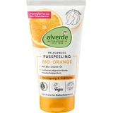 alverde NATURKOSMETIK Voetscrub met organische sinaasappel en organische olijfpitten, 75 ml