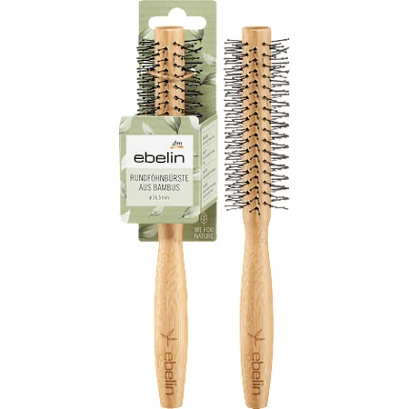 ebelin Ronde bamboe haarborstel, 1 stuk