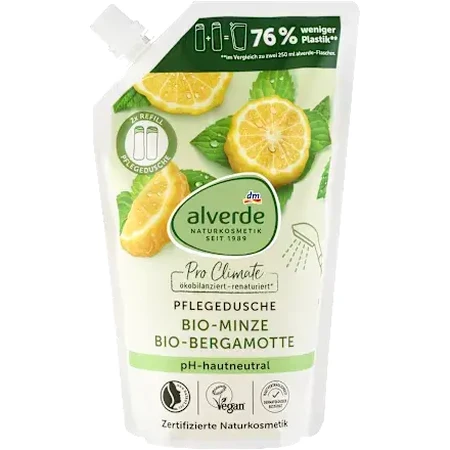 alverde NATURKOSMETIK Reserve mint shower gel 500 ml