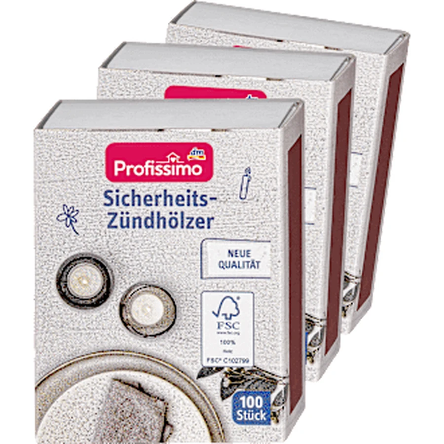 Profissimo Sicherheitsstreichhölzer, 300 Stück