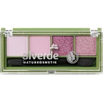 alverde NATURKOSMETIK Palette d'ombres à paupières Quattro No.98 Lavender Dream, 4,4 g