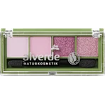 alverde NATURKOSMETIK Palette d'ombres à paupières Quattro No.98 Lavender Dream, 4,4 g