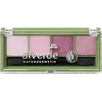 alverde NATURKOSMETIK Palette d'ombres à paupières Quattro No.98 Lavender Dream, 4,4 g