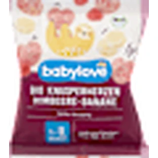 babylove Patatas fritas de plátano y frambuesa para niños mayores de 8 años, 30 g