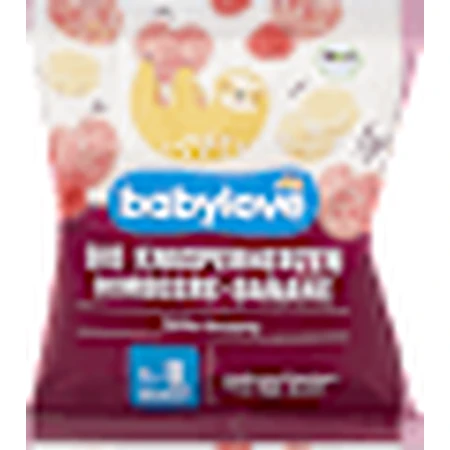 babylove Patatas fritas de plátano y frambuesa para niños mayores de 8 años, 30 g