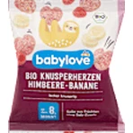 babylove Patatas fritas de plátano y frambuesa para niños mayores de 8 años, 30 g