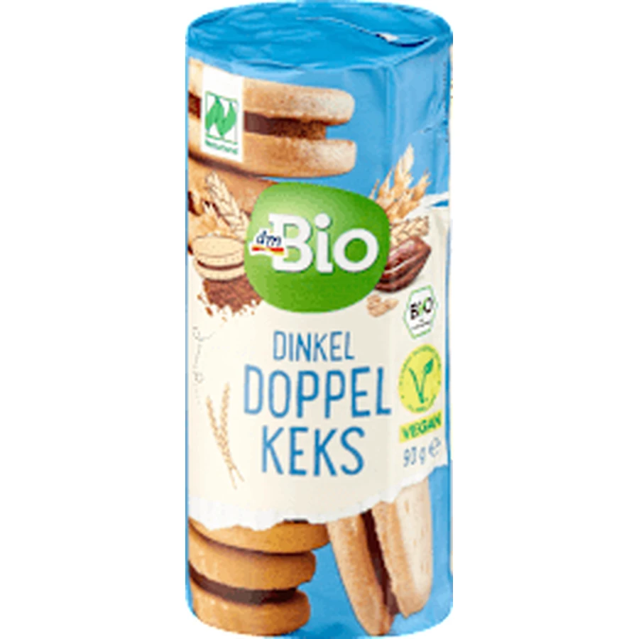 dmBio Spelt biscuits with 30% cocoa cream, 90 g