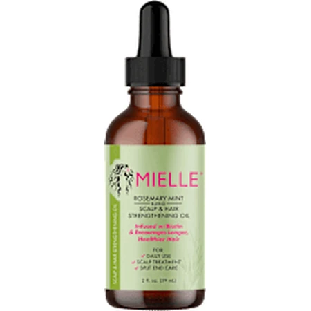MIELLE Aceite para el cuero cabelludo y el cabello con romero y menta, 59 ml