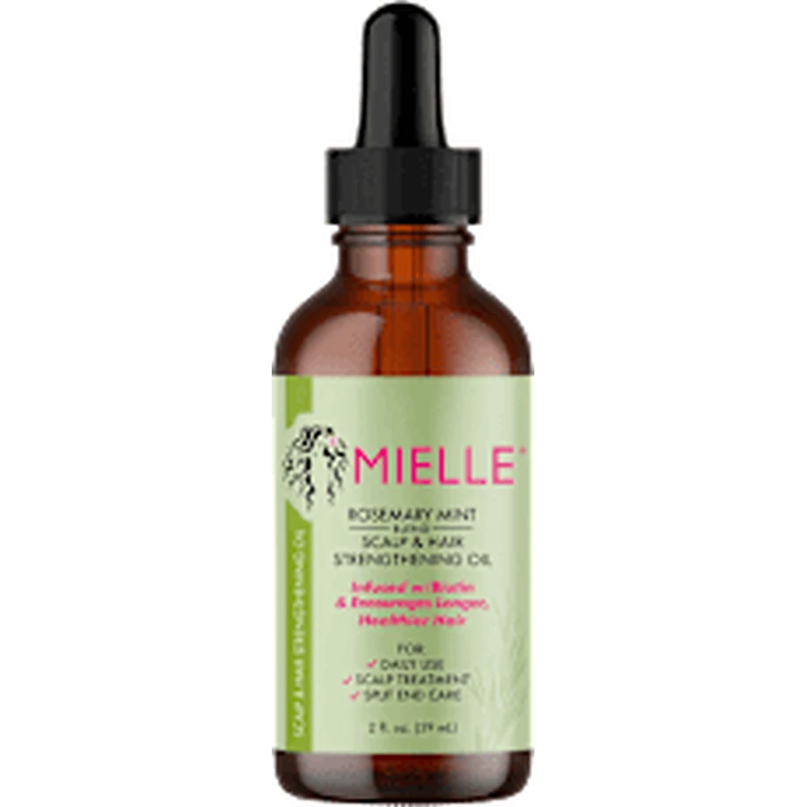 MIELLE Aceite para el cuero cabelludo y el cabello con romero y menta, 59 ml