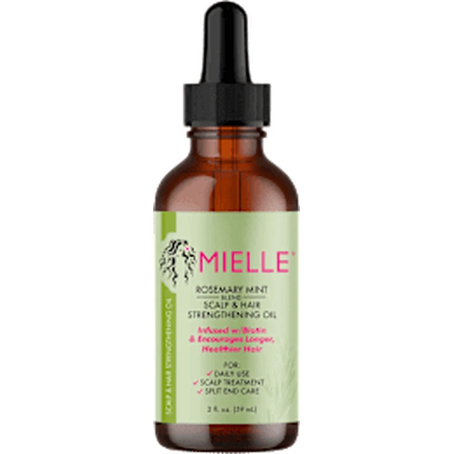 MIELLE Aceite para el cuero cabelludo y el cabello con romero y menta, 59 ml