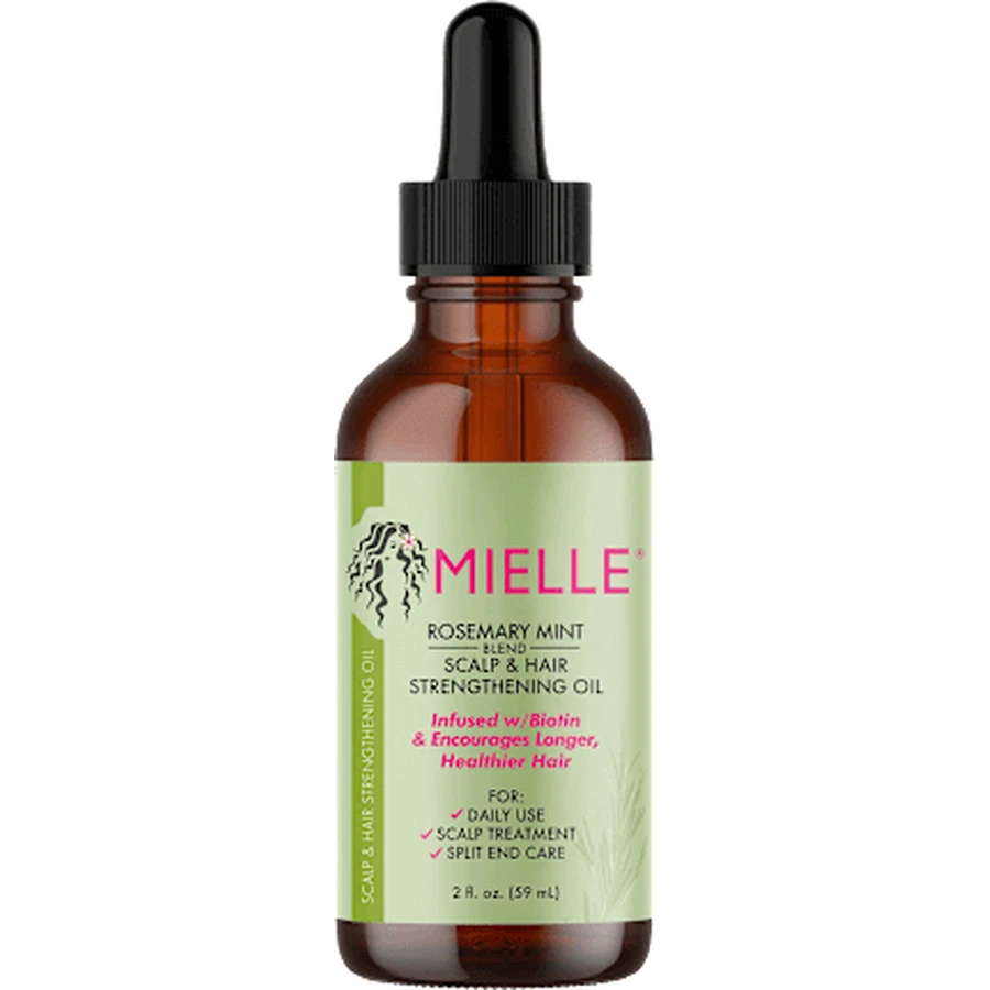 MIELLE Aceite para el cuero cabelludo y el cabello con romero y menta, 59 ml