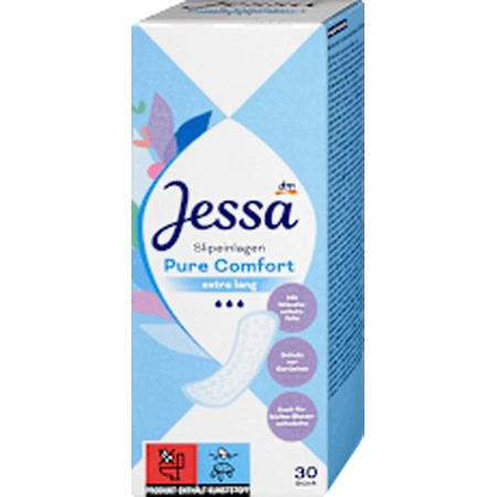 Jessa Pure Comfort Extra Long Daily Absorbent Pads, 30 Stück