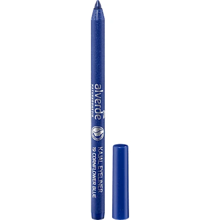alverde NATURKOSMETIK Crayon Kajal pour les yeux n° 19 Bleu bleuet, 1,2 g