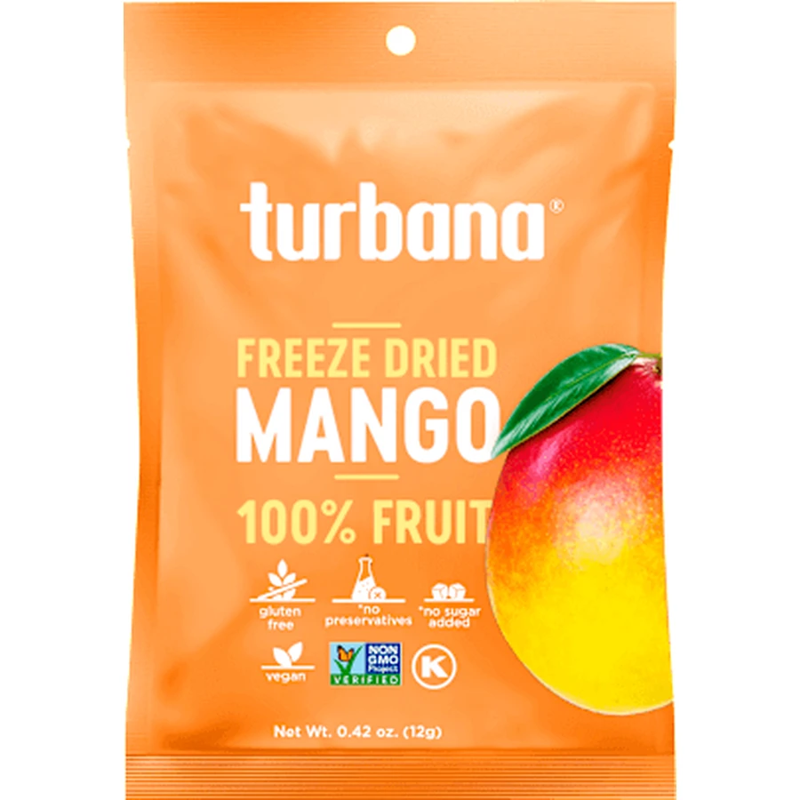 peat Freeze-dried freeze-dried mango, 12 g