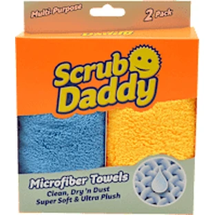 Daddy Scrub Microvezel Washandjes, 2 stuks