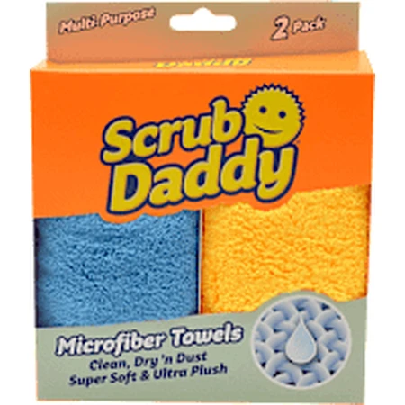 Daddy Scrub Microvezel Washandjes, 2 stuks