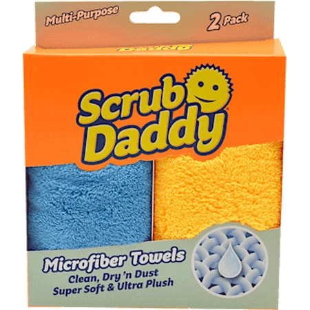 Daddy Scrub Microvezel Washandjes, 2 stuks