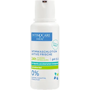 DAVAJ DERMOCARE Jabón íntimo frescor activo 24H con probióticos, 250 ml