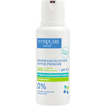 DAVAJ DERMOCARE Jabón íntimo frescor activo 24H con probióticos, 250 ml