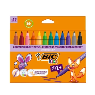 Jumbo-Farbmarker, 12 Stück, BIC