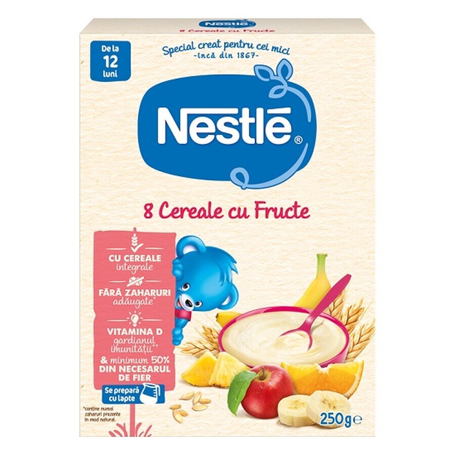 Comprar 8 Cereales de frutas, a partir de 12 meses, 250 g, Nestlé 8 Cereales de frutas, a partir de 12 meses, 250 g, Nestlé