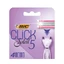 Afeitadora femenina de reserva con 5 cuchillas Click Soleil, 4 pzs, BIC