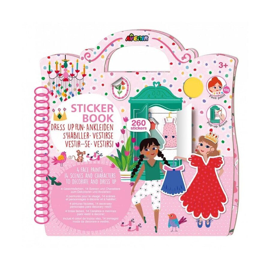 Activity Book mit wiederverwendbaren Aufklebern Mode und Design, +3 Jahre, Avenir