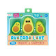 Set ascutitoare si radiere Avocado Love, +6 ani, 3 bucati, Ooly