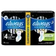 Absorbente Always Duo Pack Ultra Secure Noche, 12 unidades, Talla 4, P&amp;G