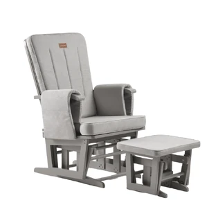 Calm Me Classic verstellbarer Pflegestuhl mit Beinstütze, Pearl Gray, Onino
