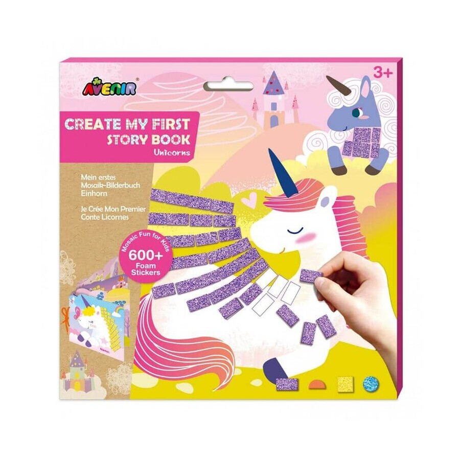 Mon premier livre d'histoire Mosaïque licorne, +3 ans, Avenir